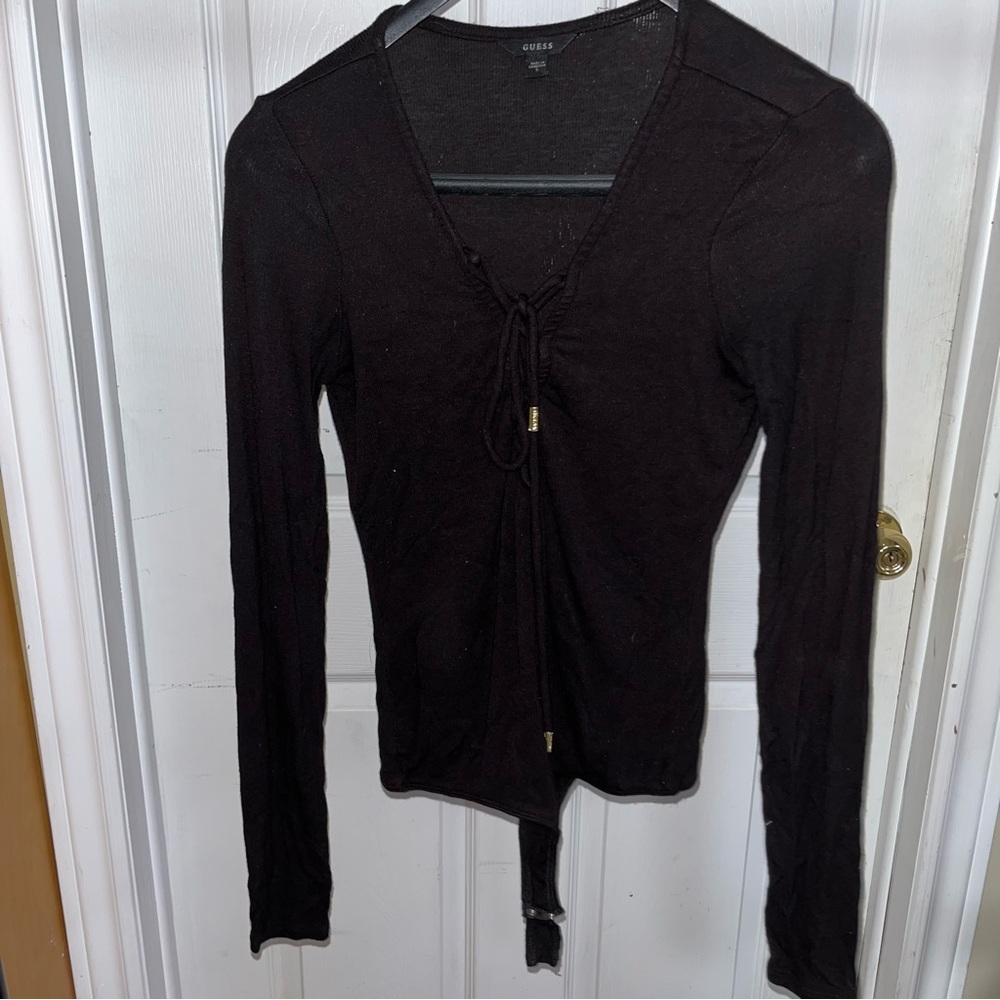 Guess tie front bodysuit